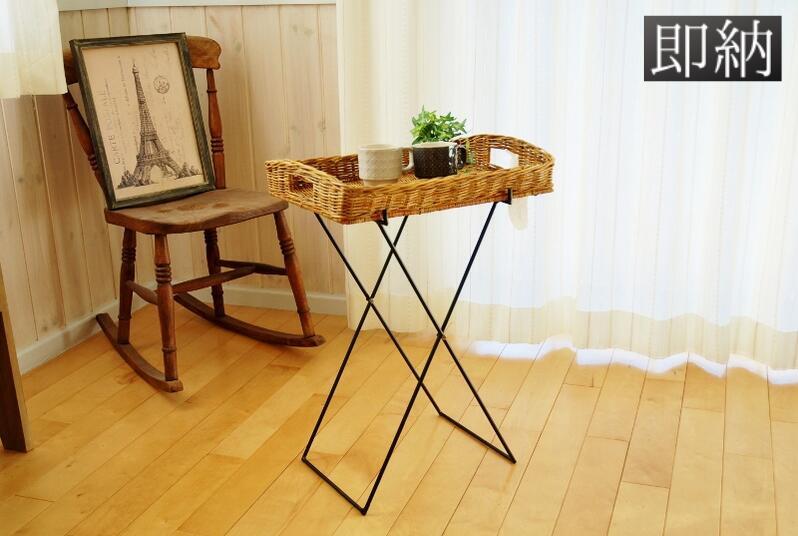 楽天市場】バトラートレイ 折りたたみ 籐 アラログ ラタン バスケット