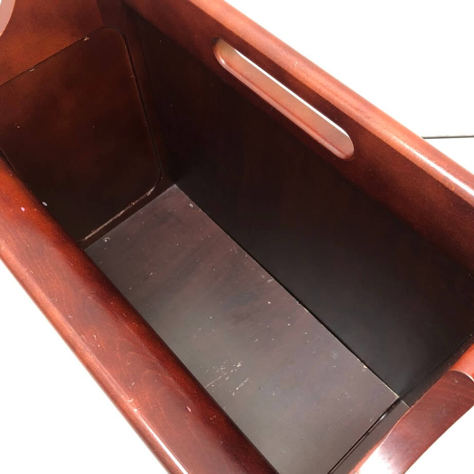 楽天市場】【中古】 カリモク マガジンラック 赤茶 オールドカリモク