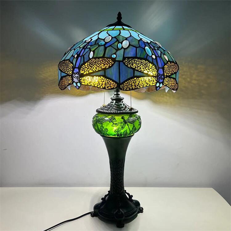 楽天市場】40*66CM トンボ柄ステンドグラスランプ スタンド照明