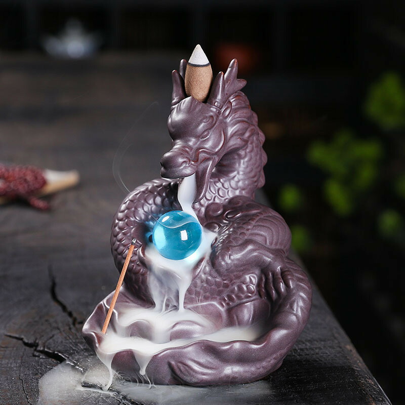 楽天市場】神龍 倒流香 香炉 お香ホルダー 流川香 香炉用品 仏教