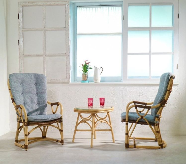 楽天市場】カザマ KAZAMA アコルデ アームチェア ラタン家具 籐家具 01