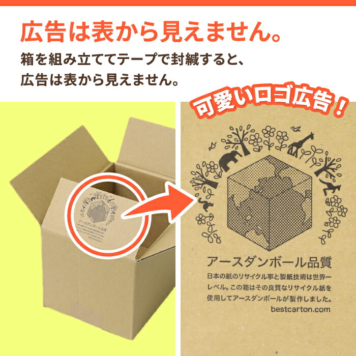 楽天市場】ダンボール 50サイズ B6 200枚 広告入 (193×139×130) 小型
