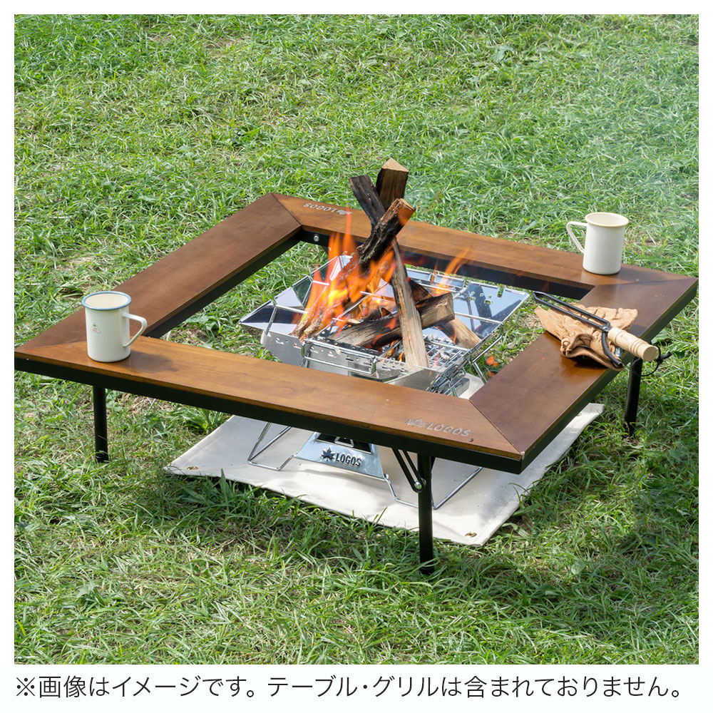 楽天市場】LOGOS ロゴス アウトドア 耐火シート 囲炉裏テーブルL 耐火