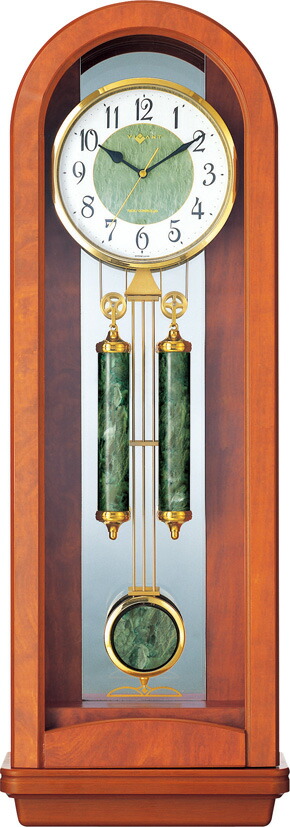 楽天市場】報時振り子時計 VIVANT V-M20N リズム時計 4MN421JB06 電波