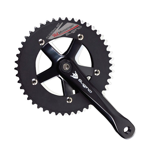 楽天市場】Sugino スギノ クランクセット RD4 MESSENGER BK 自転車