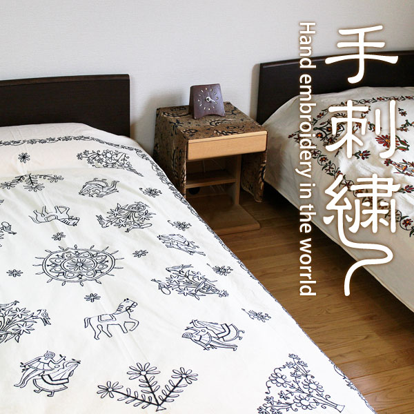 楽天市場】マルチクロス マルチカバー 手刺繍 【アリワーククロス