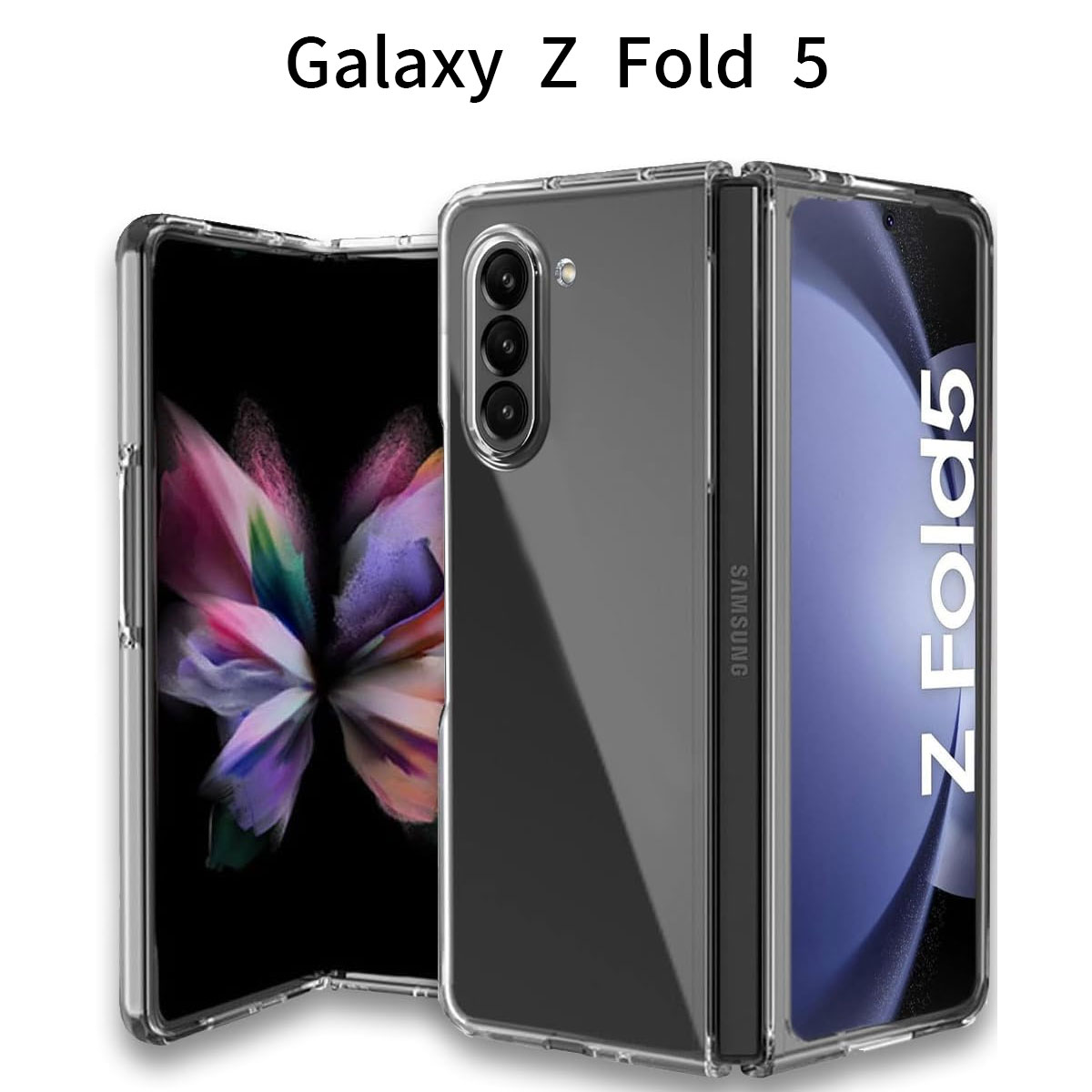 楽天市場】Galaxy Z Fold5 SC-55D｜SCG22 ケース｜クリア ハードカバー