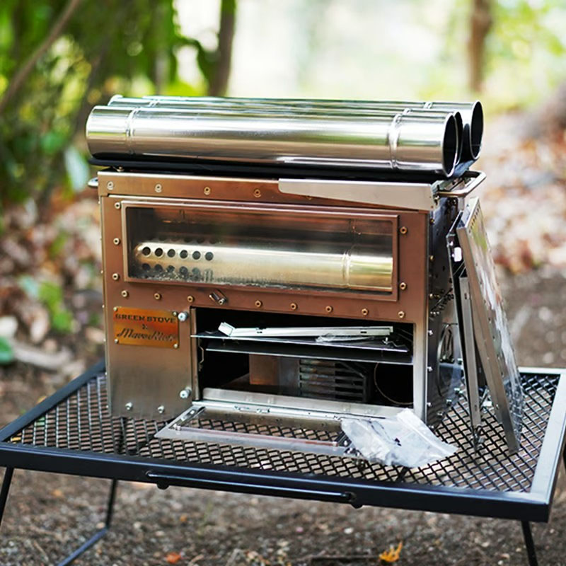 楽天市場】ペレット薪ストーブ／収納袋付 GreenStove×MaveRick【MPS-02