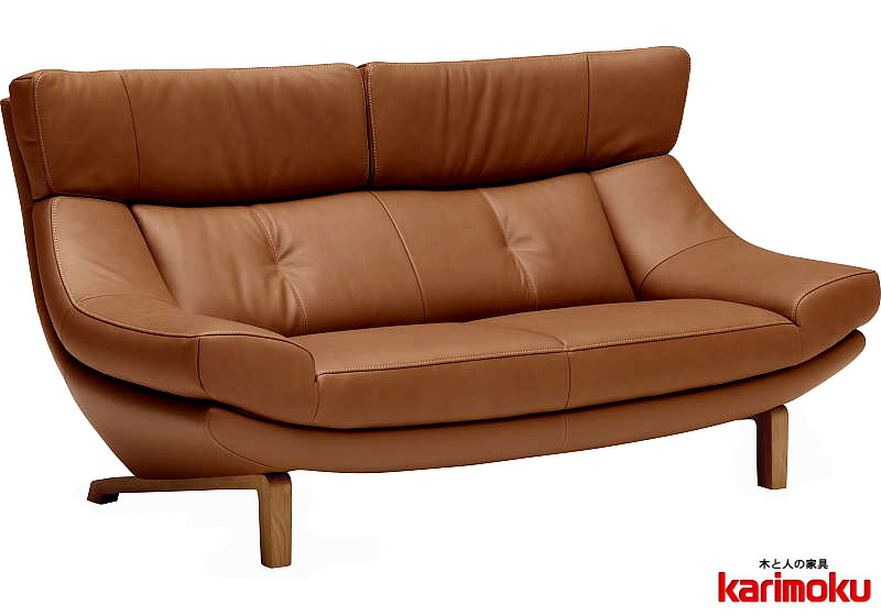 楽天市場】カリモク ZU4612/ZU4662 2人掛け椅子 幅174 2P本革ソファ