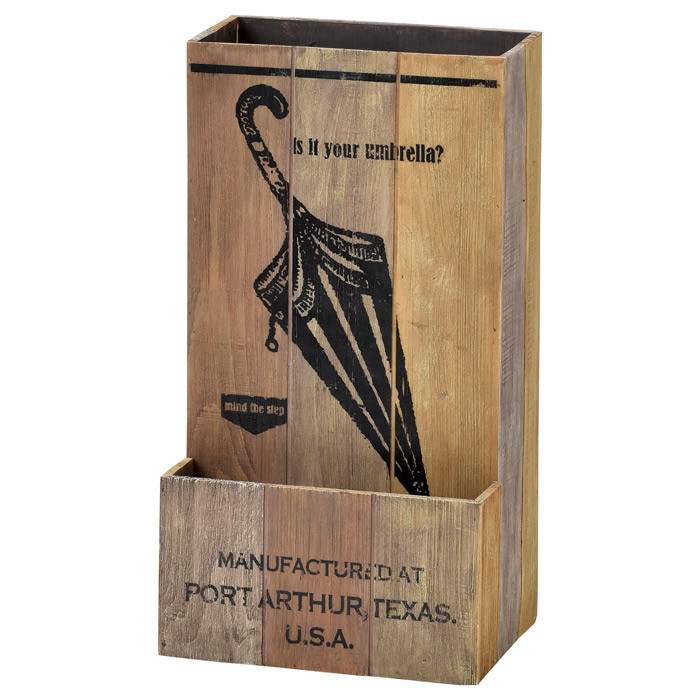 楽天市場】傘立て かさ立て 屋外 屋内 ウッド調 ヴィンテージ ボックス