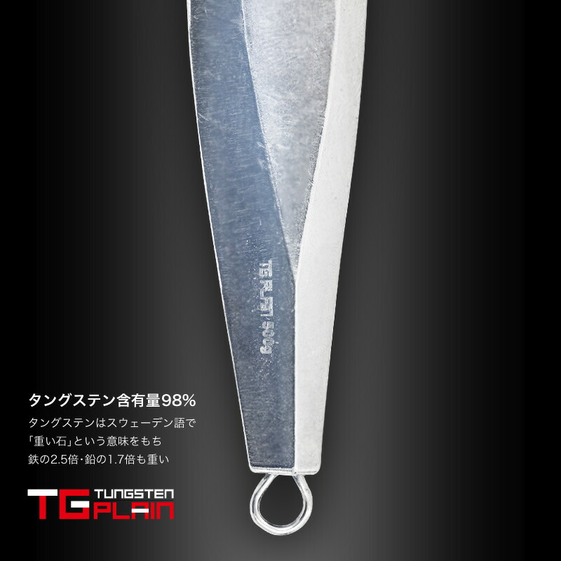 楽天市場】FUNKS TGプレーン 500g タングステン ジグ 未塗装