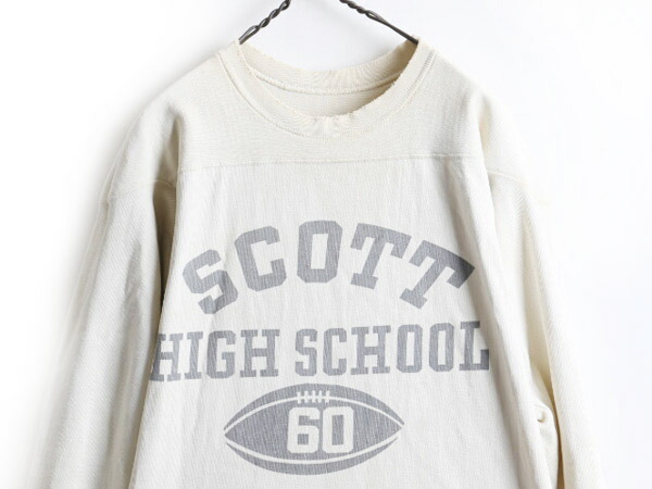 楽天市場】50's 60's ビンテージ ☆ 染み込み プリント フットボール T
