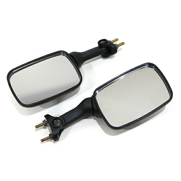 楽天市場】カウルミラー バックミラー ブラック スクエア 左右 バイク