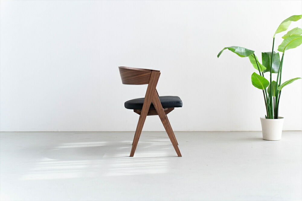 楽天市場】ダイニングチェア ウォールナット ブラックダイニングチェア