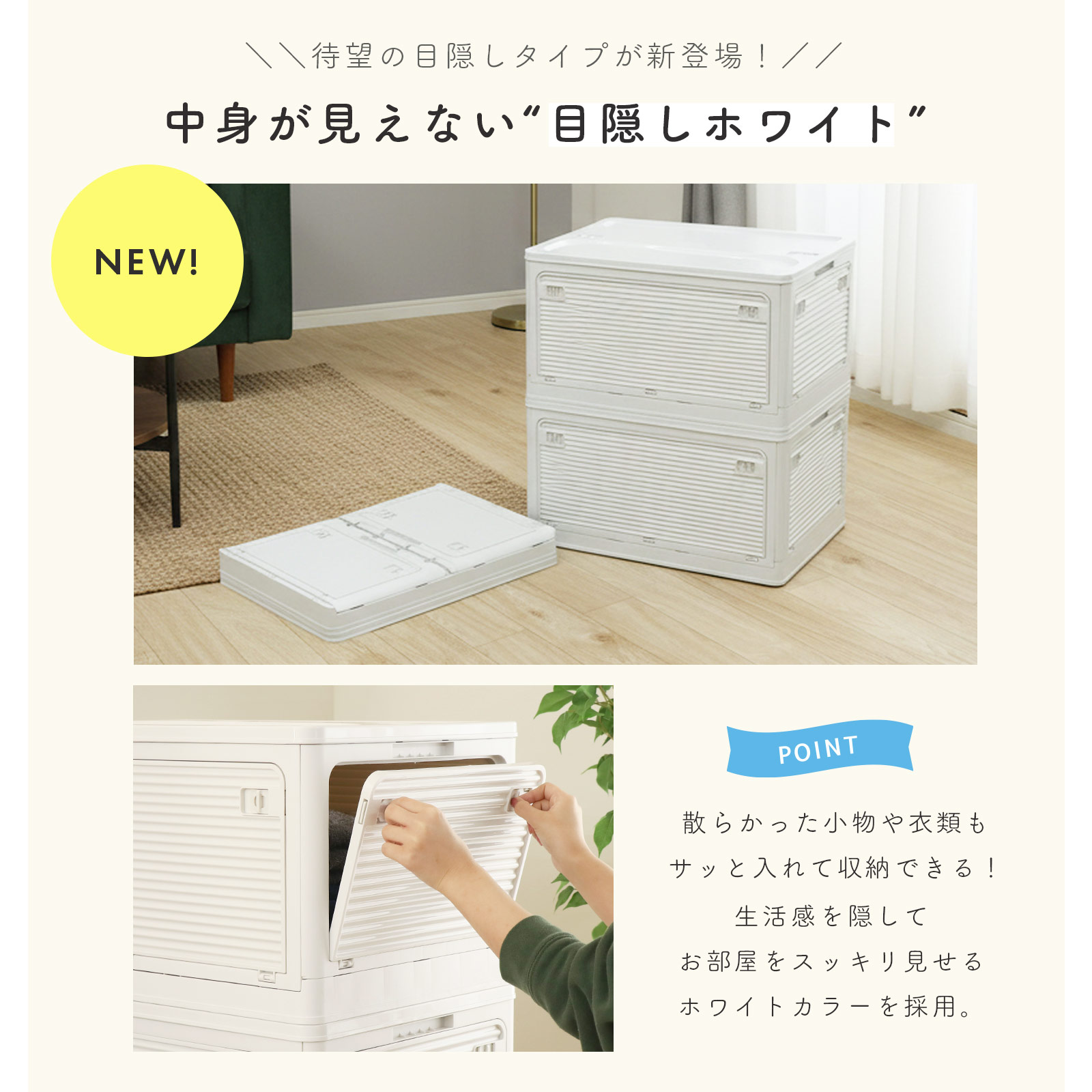 楽天市場】【50%オフクーポン】即納 収納ボックス 収納ケース