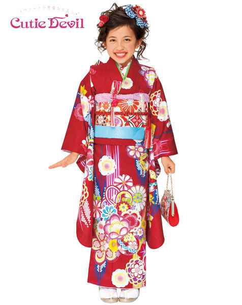 楽天市場】[送料込み]七五三女の子7歳着物22点セット キューティー