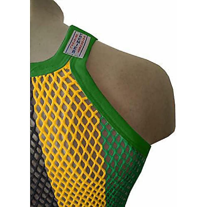 楽天市場】CRAZY Lizard / 網シャツ ラスタ×グリーンパイピング ユニ