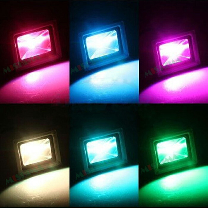 楽天市場】楽天ランキング1位！ 投光器 LED LED投光器 【3台 RGB 16色
