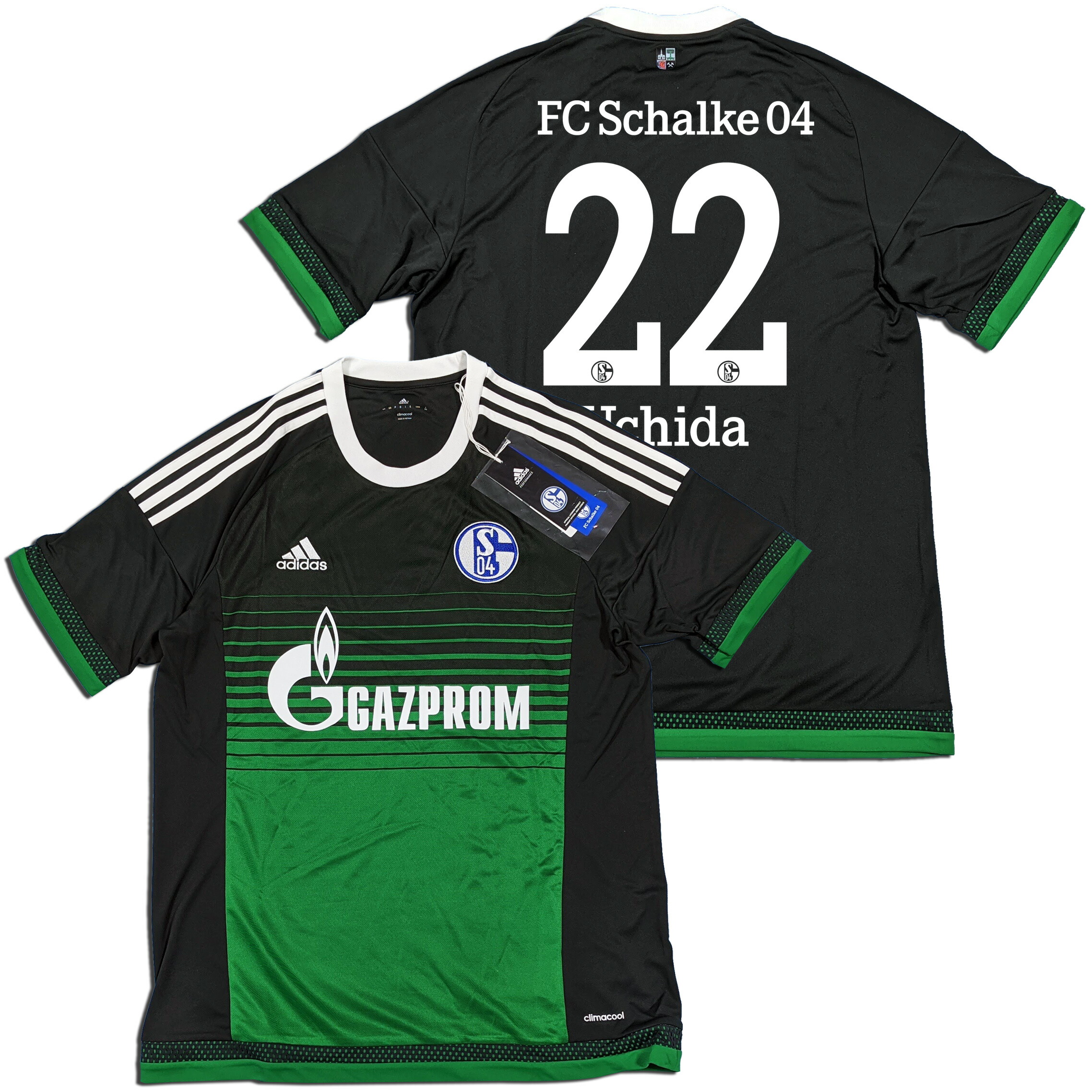 楽天市場】シャルケ04 15/16 サード(黒緑) #22 UCHIDA 内田 篤人