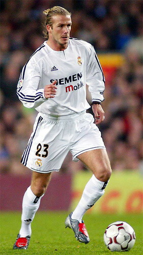 楽天市場】レアルマドリード 03/04 ホーム/CL（白） #23 BECKHAM