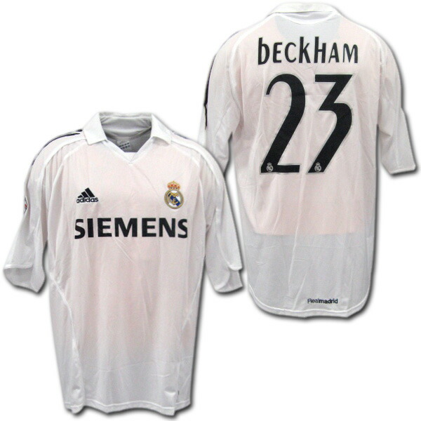楽天市場】【限定1着！】レアルマドリード 05/06 ホーム ＃23 BECKHAM