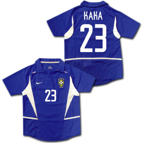 楽天市場】【W杯優勝モデル】 2002 ブラジル代表 アウェイ（青） 子供