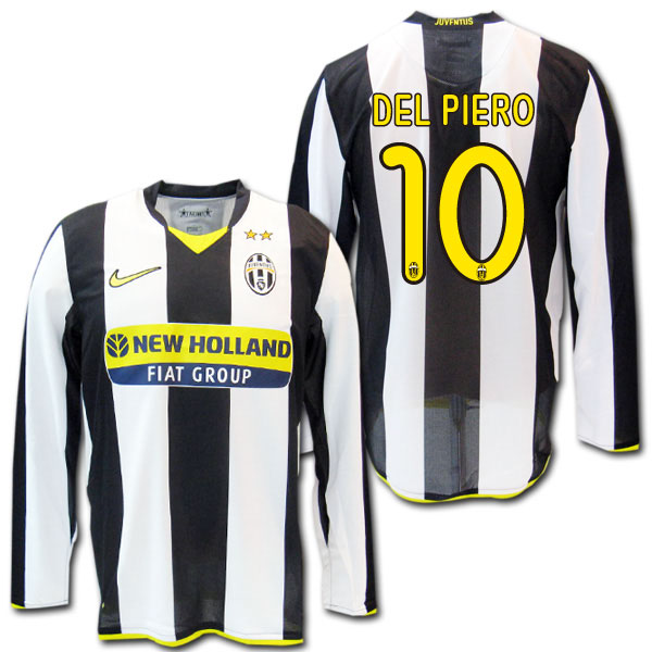 楽天市場】【マーキング無料】 ユベントス 08/09 ホーム（白黒） 長袖