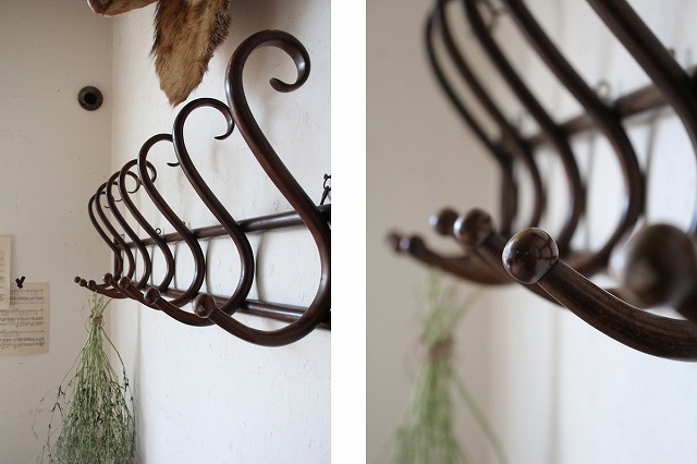 楽天市場】フランスアンティーク 曲げ木のウォールフック ウォール