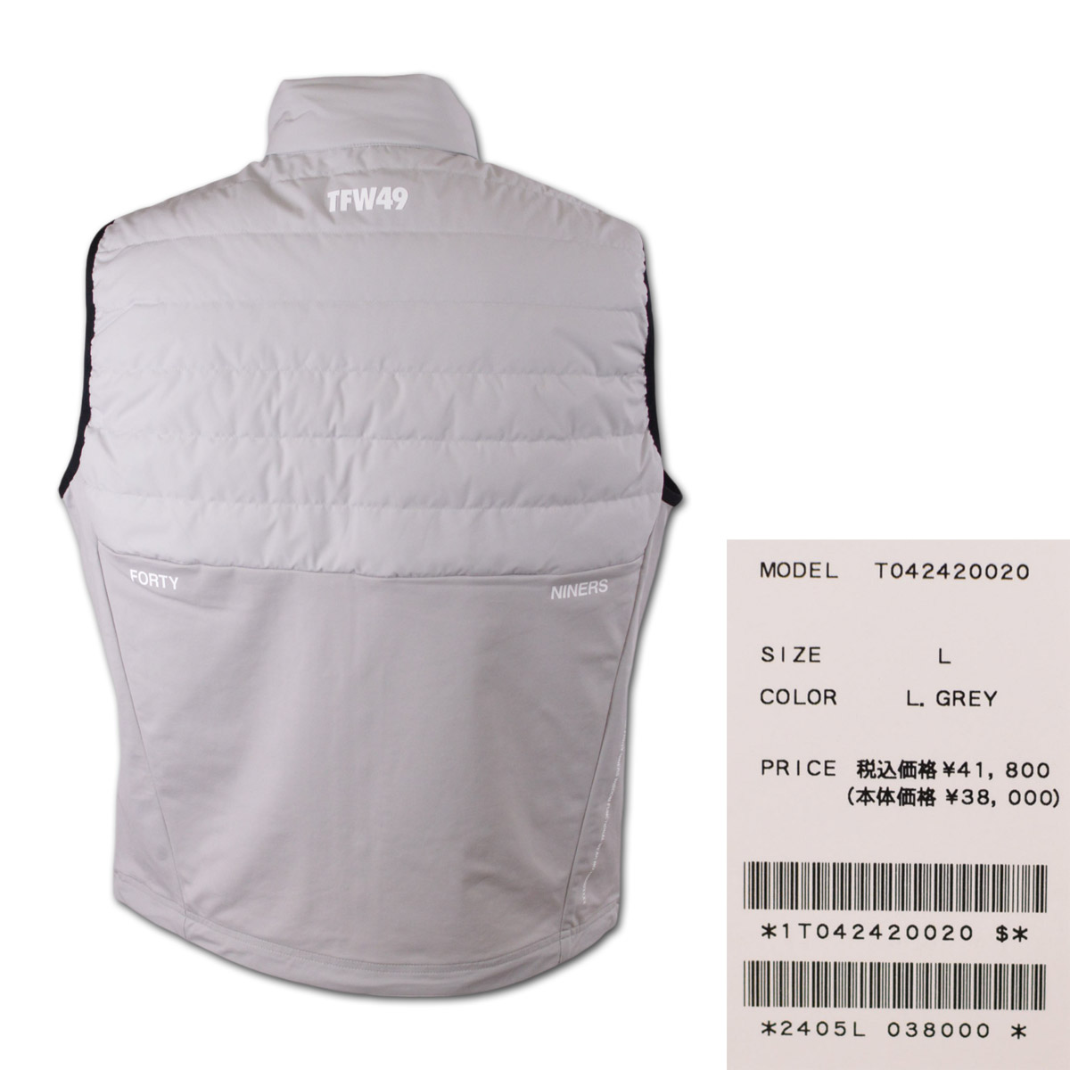 楽天市場】TFW49 ダウンベスト メンズ 秋冬用 黒 グレー M L LL