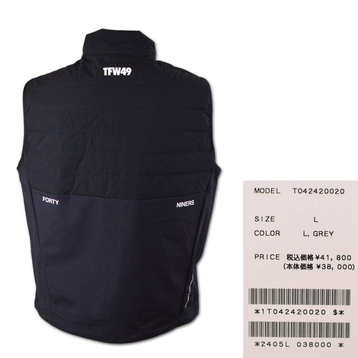楽天市場】TFW49 ダウンベスト メンズ 秋冬用 黒 グレー M L LL
