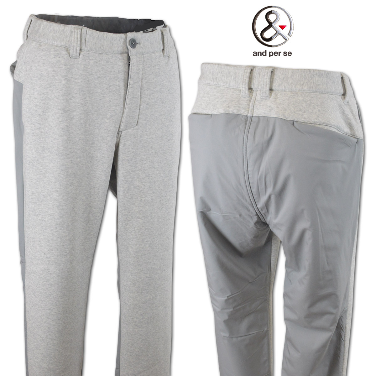 楽天市場】アンパスィ 防寒パンツ メンズ 秋冬用 グレー M L amf5064h1