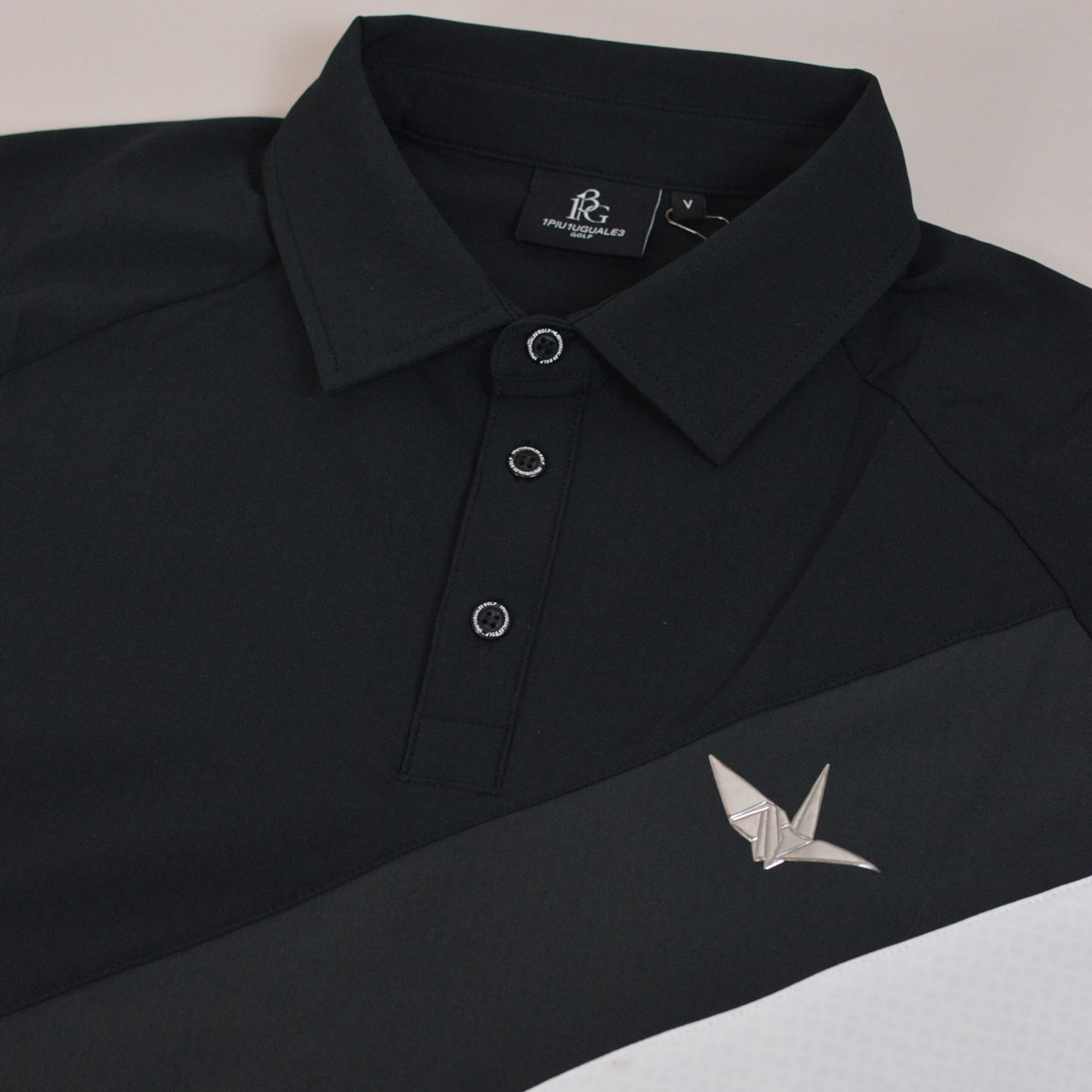 楽天市場】1PIU1UGUALE3 GOLF 長袖ポロシャツ メンズ 秋冬用 黒 白 M L