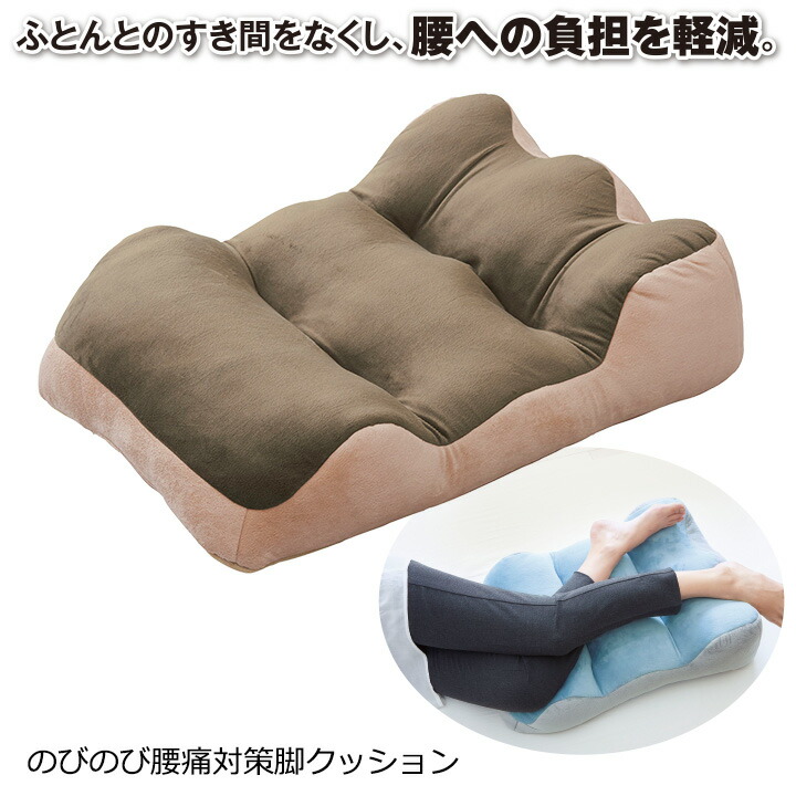 楽天市場】のびのび腰痛対策脚クッション [Z1077] 健康サポート 負担