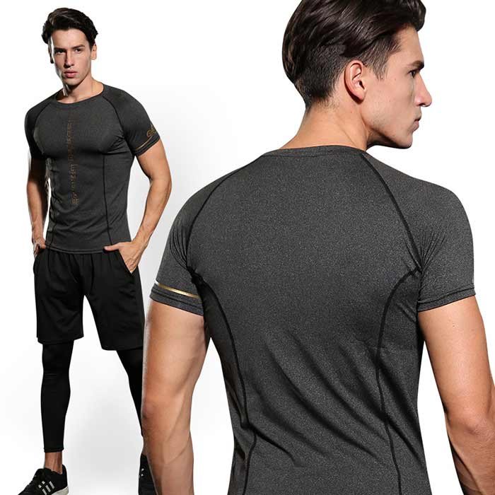 楽天市場】ランニングウェア セットメンズ 上下 3点セット ジムウェア