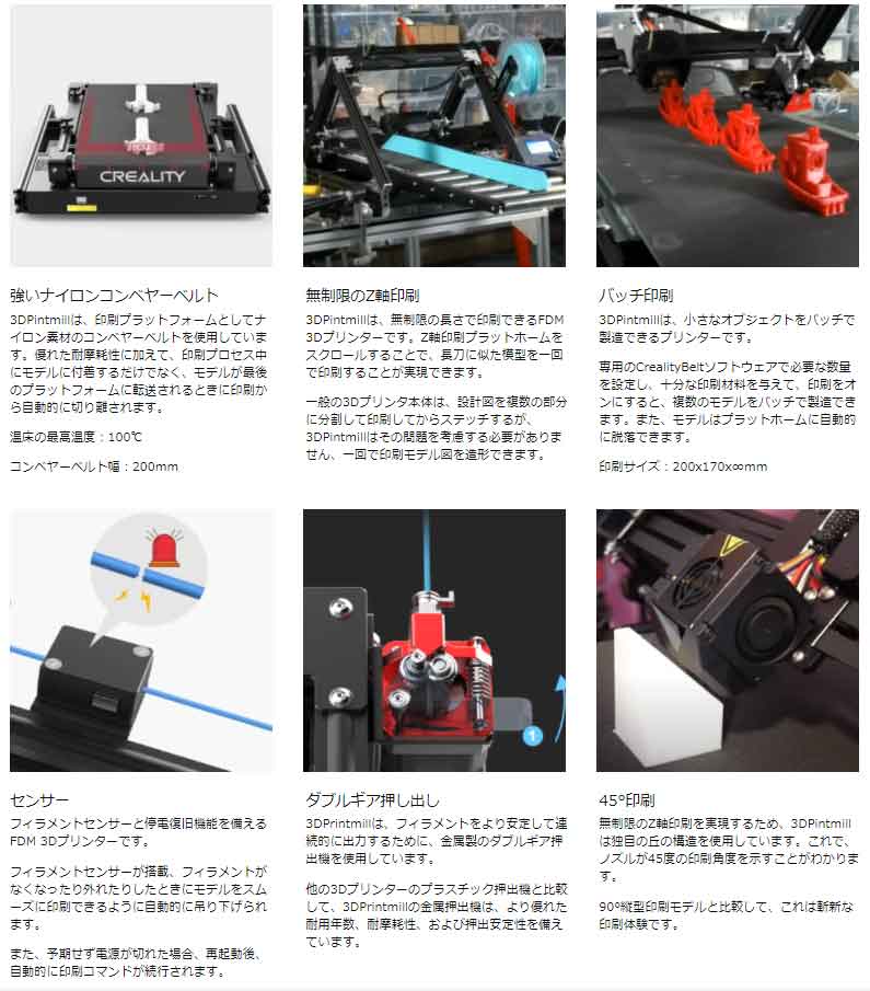 楽天市場】Creality3D CR-30 静音 ベルトコンベア 3Dプリンター 造型