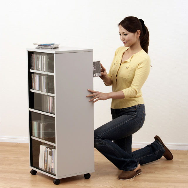 楽天市場】＼SALE ポイント5倍／CD ビデオ DVD 両面収納 ラック 97309