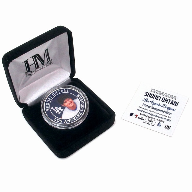 楽天市場】大谷翔平選手 ロサンゼルス・ドジャース入団 記念コイン