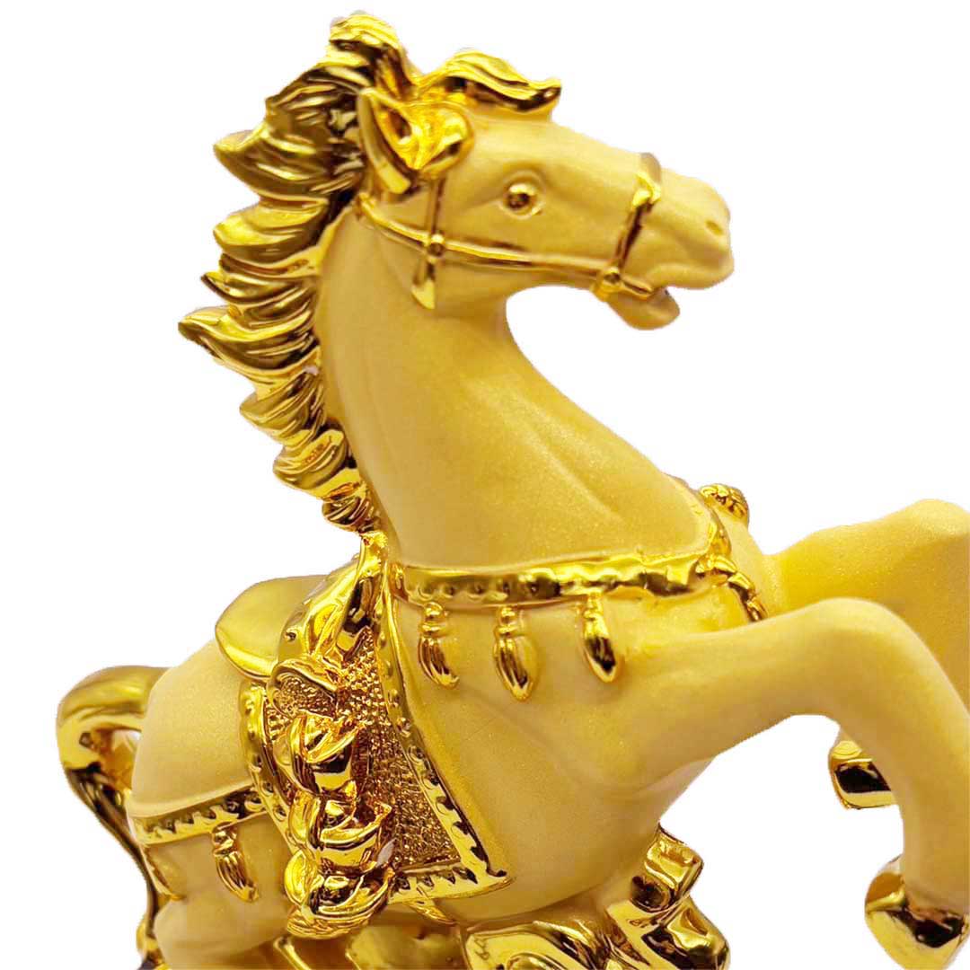 楽天市場】スーパーセール10％OFF 3/11終了 【人気商品】 置物 馬 黄金