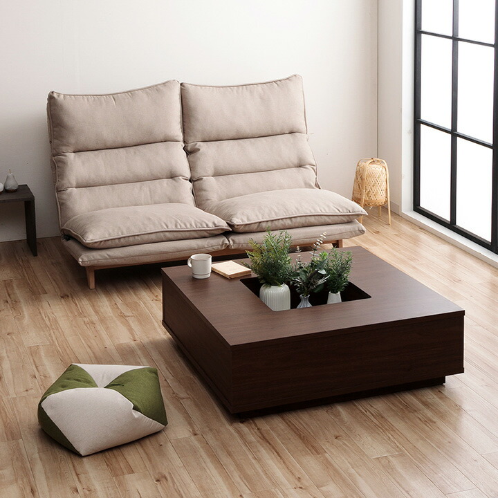 楽天市場】[スーパーSALE開催中] 囲炉裏風テーブル 90cm幅 正方形