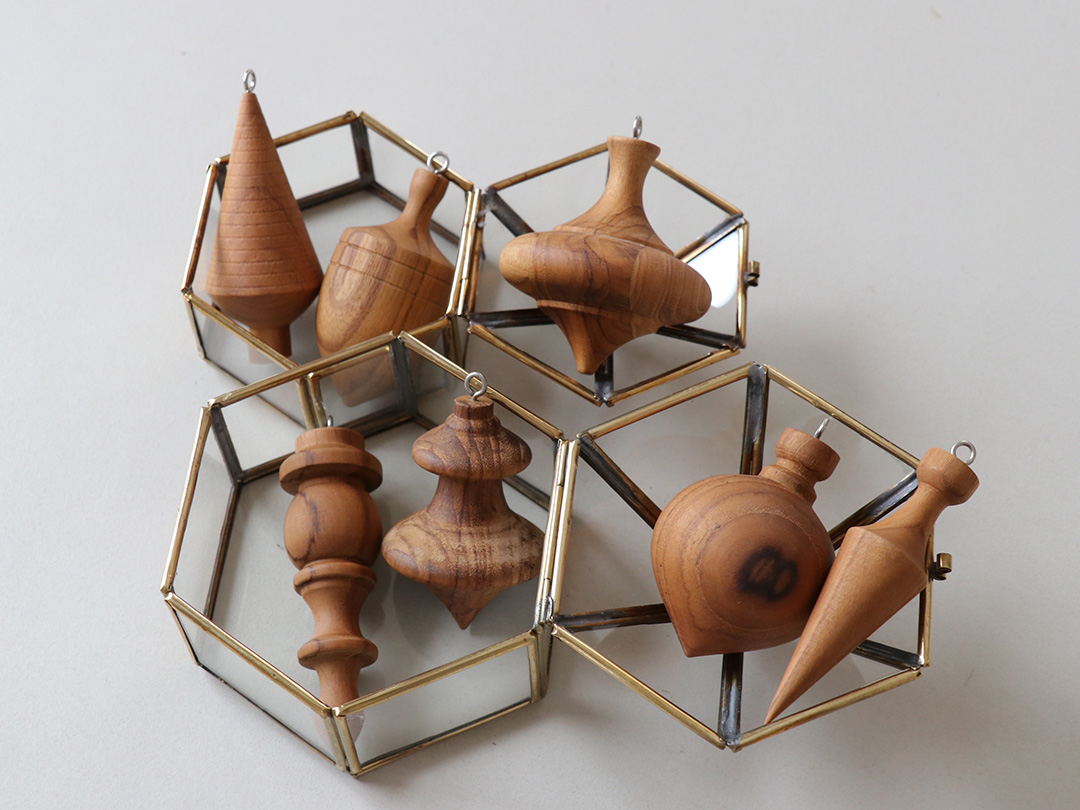 楽天市場】ウッド オーナメント 7個セット チーク材 ハンギング