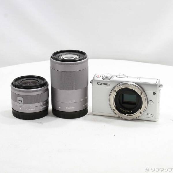 楽天市場】eos m100 ダブルズームキットホワイトの通販