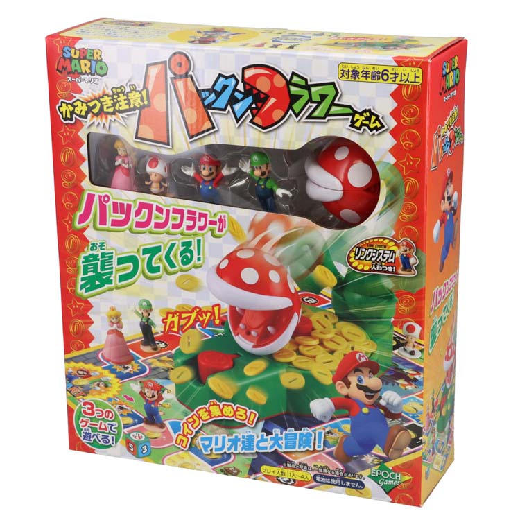 楽天市場】スーパーマリオ かみつき注意！パックンフラワーゲーム EPT