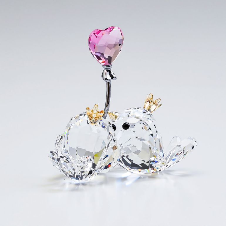 楽天市場】スワロフスキー SWAROVSKI フィギュリン ラブバード ピンク