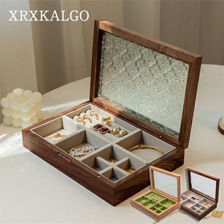 楽天市場】ジュエリーボックス アクセサリーボックス 天然木 木製