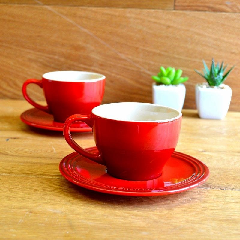 楽天市場】ル・クルーゼ カプチーノ カップ＆ソーサー 200ml 2個セット