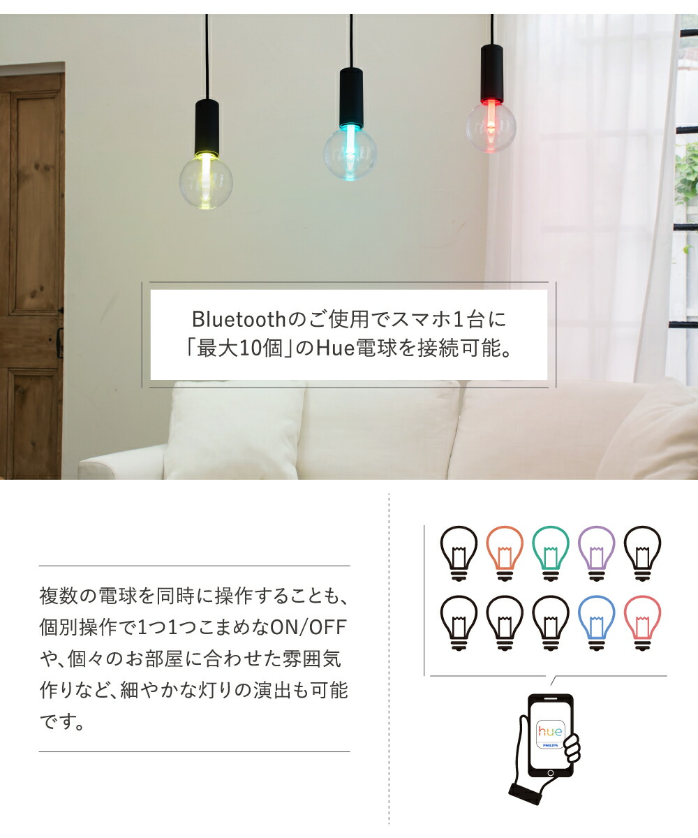 楽天市場】【Philips Hue】 LED電球 スマートライト LED 電球 E26 6.5W