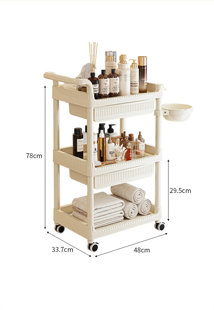 楽天市場】医療用ワゴン 医療用トロリー 3段 医療用カート 回診車