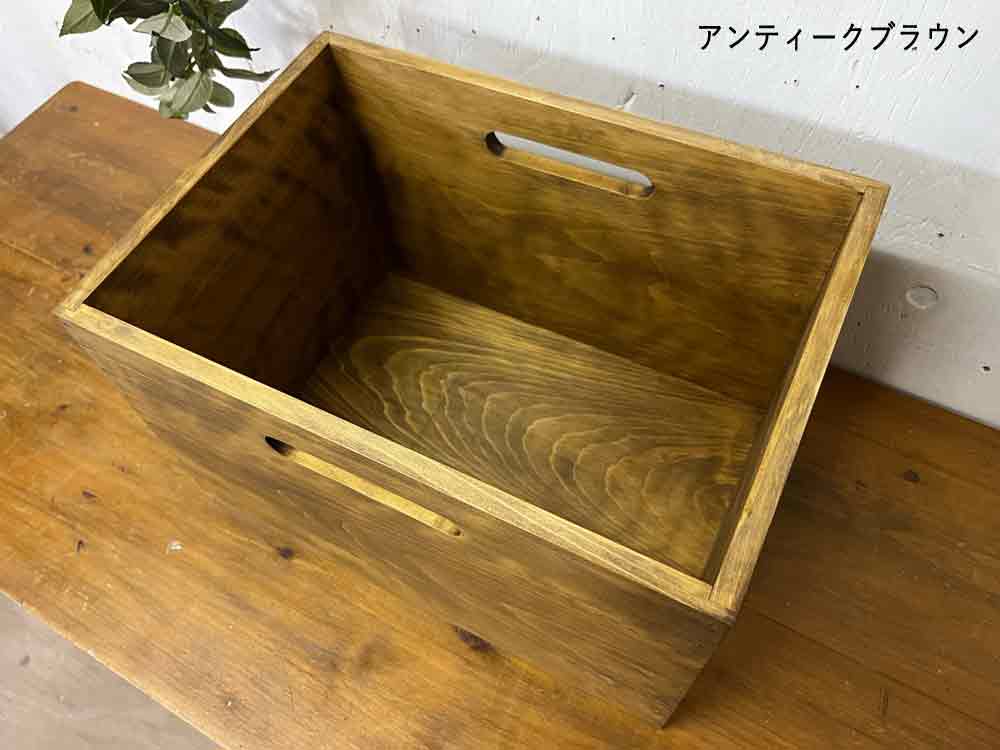 楽天市場】【期間限定10％OFF】ウッドボックス カントリー 収納箱 35