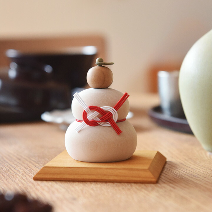 楽天市場】【アンジェ別注】 hare 水引で結ぶ 小さな木の鏡餅 日本製