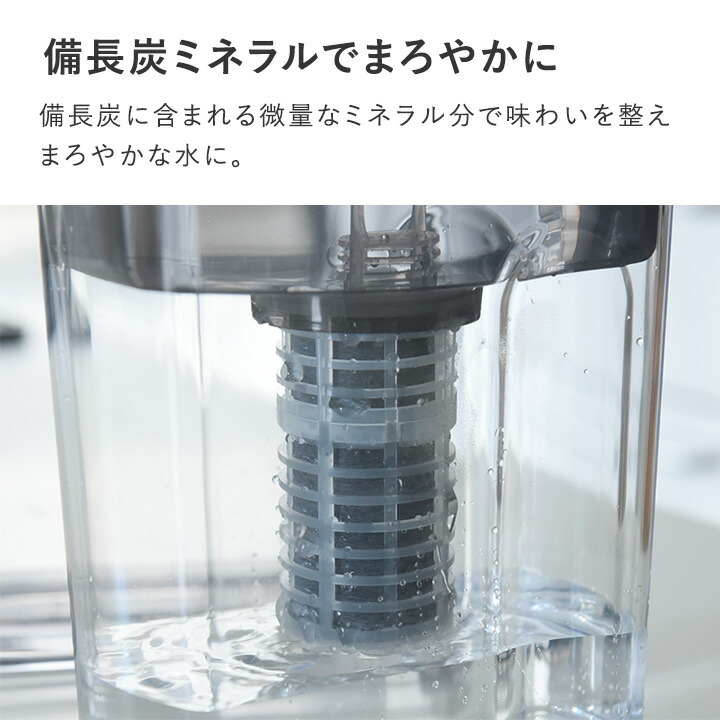 楽天市場】ポット型浄水器 ミズユー本体 フィルターカートリッジ1本